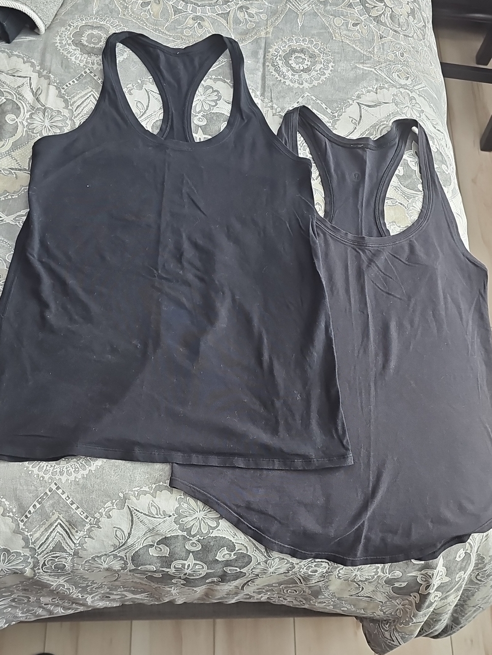 Lululemon Love Tanks Black Racerback Tank Tops - Pair